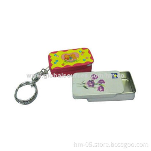 Slip Tin Can for Candies, Made of Food Grade Tinplate, Customized Designs are Accepted
